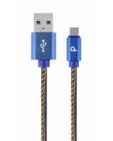  Gembird USB Male - Micro USB Male Premium denim 1m Blue 