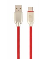  Gembird USB Male - USB Type C Male Premium rubber 2m Red 