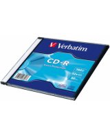  Matricas CD-R Verbatim 700MB 1x-52x Extra protection, Single Wrap Slim 
