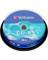  Matricas CD-R Verbatim 700MB 1x-52x Extra Protection, 10 Pack Spindle 