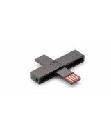  ID karšu lasītājs +ID eID / Smart Card Black USB 