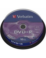  Matricas DVD+R AZO Verbatim 4.7GB 16x 10 Pack Spindle 