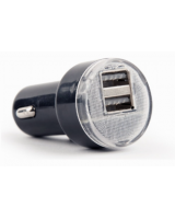  Gembird USB Car charger 2-port Black 