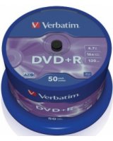  Matricas DVD+R AZO Verbatim 4.7GB 16x 50 Pack Spindle 