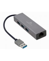  Gembird USB AM Gigabit Network Adapter with 3-port USB 3.0 hub 