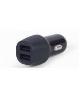  Gembird 2-port USB Car Charger 4.8 A Black 