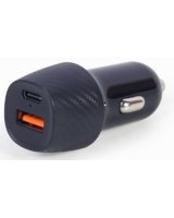  Gembird 2-port USB Car Fast Charger 18 W Black 