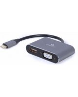  Gembird USB Type-C to HDMI + VGA Display Adapter Space Grey 