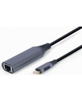  Gembird USB Type-C Male - RJ-45 Female Space Grey 