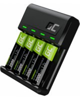  Green Cell GC VitalCharger AA and AAA charger + 4x AA 2000mAh NiMH Batteries 