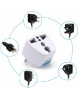  Power Adapter Multinational Conversion 220V White 