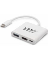  Adapteris Savio USB Type-C - HDMI 