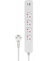  Pagarinātājs Savio USB-A and USB-C Power Strip 1.5m 