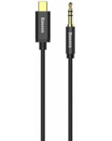  Kabelis Baseus USB Type-C Male - 3.5mm Male 1.2m Black 