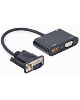  Adapteris Gembird VGA Male - HDMI Female 0.15m Black 