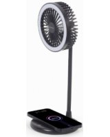  Ventilators Gembird Desktop Fan with Lamp and Wireless Charger 