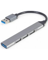  USB Centrmezgls Gembird 4-port USB 3.1 Silver 