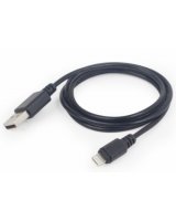  Kabelis Gembird USB Male - Apple Lightning Male 1m Black 