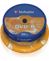  Matricas DVD-R AZO Verbatim 4.7GB 16x 25 pack Spindle 
