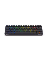  Klaviatūra Savio 60% Mechanical keyboard BLACKOUT RED Outemu 