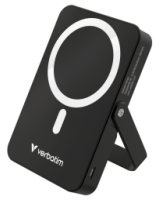  Enerģijas krātuve Verbatim Charge n Go 10000mAh Magnetic Wireless Charge Black ar Statīvu 