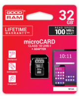  Goodram 32GB microSDHC class 10 UHS I + Adapter 