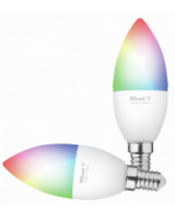  LED spuldze Trust Smart WiFi LED Candle E14 White & Colour (duo-pack) 