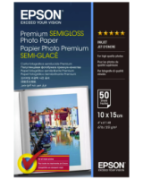  Papīrs Epson Premium Semi-Gloss Photo Paper 10 x 15cm - 50 Sheets 