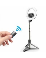  Mocco 4in1 Selfie Stick with 3-Tone LED Lamp / Tripod Stand / Bluetooth Remote Control 