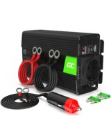  Strāvas pārveidotājs Green Cell Car Power Inverter Converter 24V to 230V 500W/1000W Pure Sine 