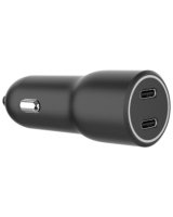  Auto lādētājs Gembird USB Type-C x 2 Black 