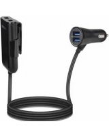  Gembird 4-port Front and Back Seat Car Charger 