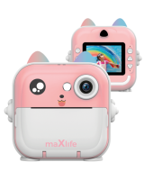 Maxlife MXPC-100 PINK Детский фотоаппарат с функцией печати 