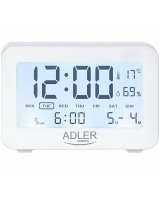  Adler AD 1196W Часы с будильником и термометром 