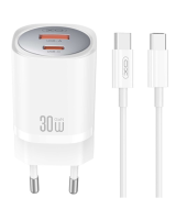  XO CE21 Зарядное устройство Type C/USB + Type C кабель 1m, CE21 TYPEC 