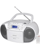  Sencor SPT 3907 W Кассетный проигрыватель с CD,FM,Bluetooth 