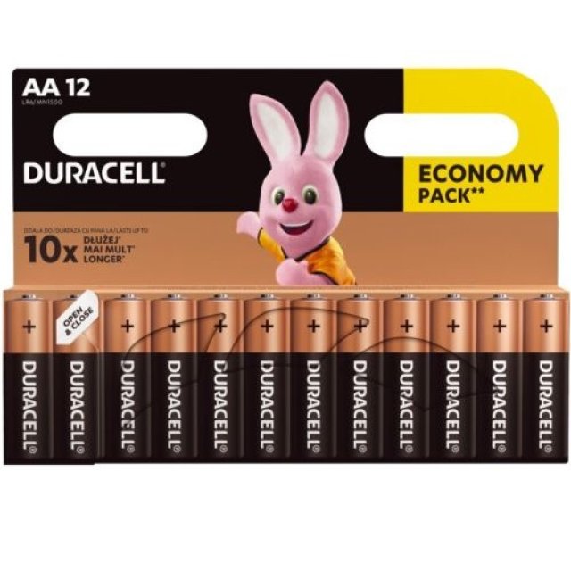  Duracell MN 1500 Basic AA (LR6) Блистерная упаковка 12шт., MN1500B12 
