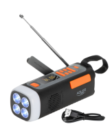  Adler AD 1920 портативный фонарик-радио с функцией динамо 