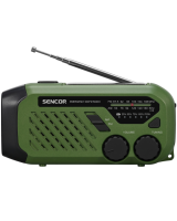  Sencor SRD 1000SCL GR портативный фонарик-радио с функцией динамо 