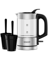  Sencor SWK 160SS Дорожный чайник с 2 чашками и 2 ложками в комплекте 0.5L 1100W 