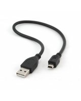  CABLE USB2 AM-MINI 30CM BLACK/CCP-USB2-AM5P-1 GEMBIRD 