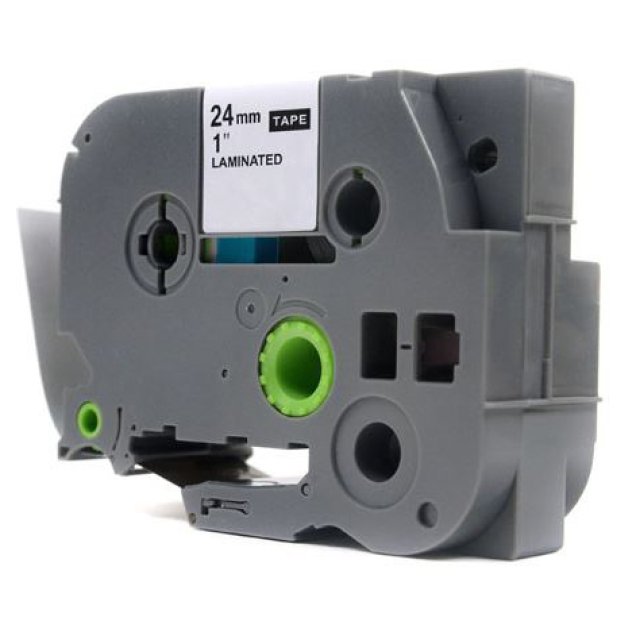  Tape Brother P-Touch TZE251 / TZ251 24mm x 8m black /white COMPATIBLE 