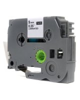  Tape Brother P-Touch TZE221 / TZ221 laminated 9mm black on white 8m length COMPATIBLE, JWT-BTZ221N 