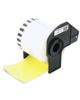  Ribbon Brother DK22606 62mm x 15.24m Black/Yellow COMPATIBLE 