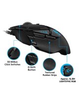  Mouse Logitech G502 gaming wired USB BK 