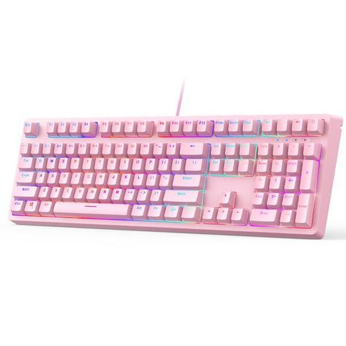 Aukey Aukey KM-G15 Blue Switch Pink