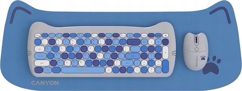 Canyon CANYON HSET-W6 EN Keyboard+Mouse Kitty