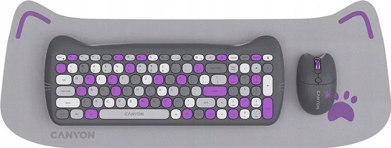 Canyon CANYON HSET-W6 EN Keyboard+Mouse Kitty
