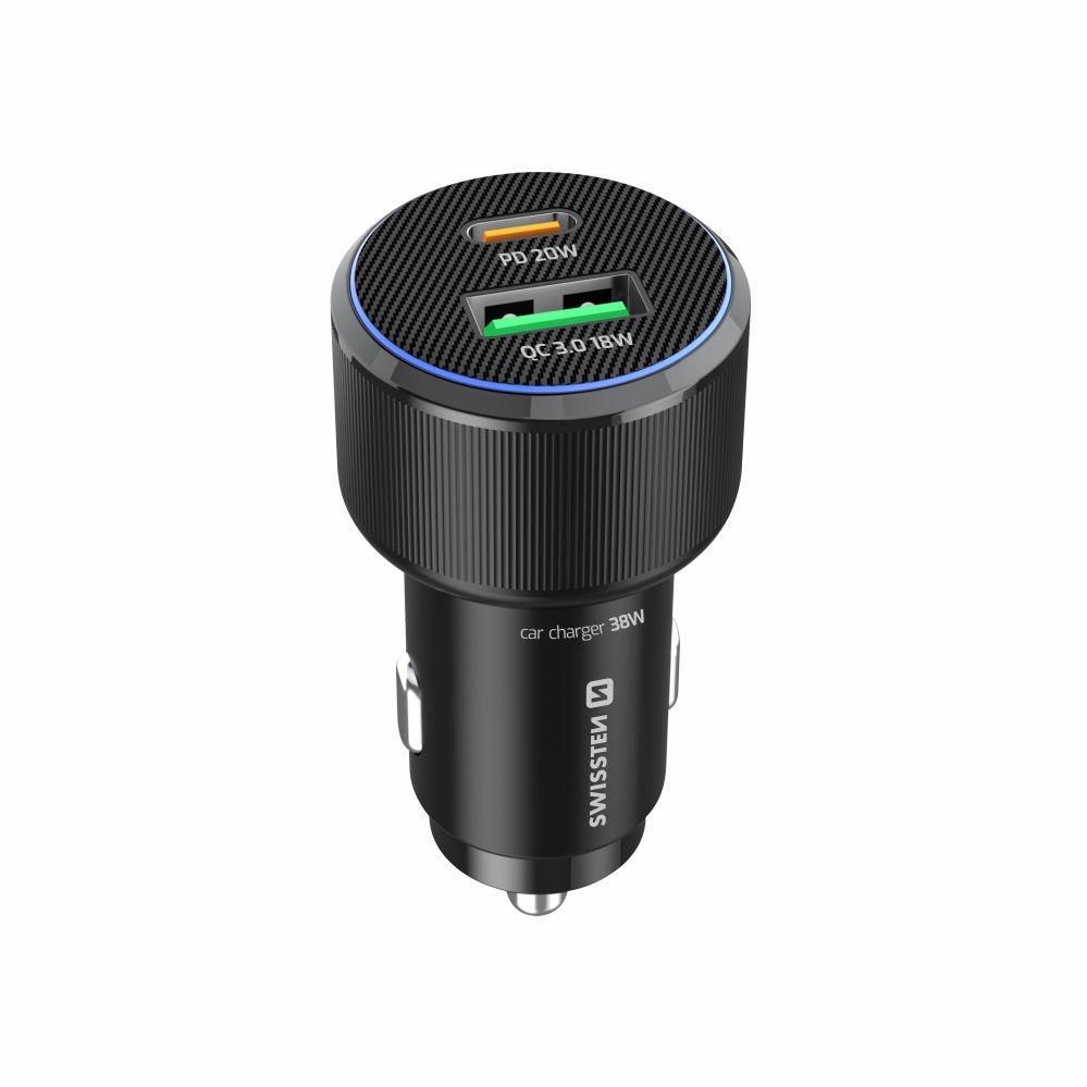 Swissten Swissten Auto Lādētājs USB-C PD