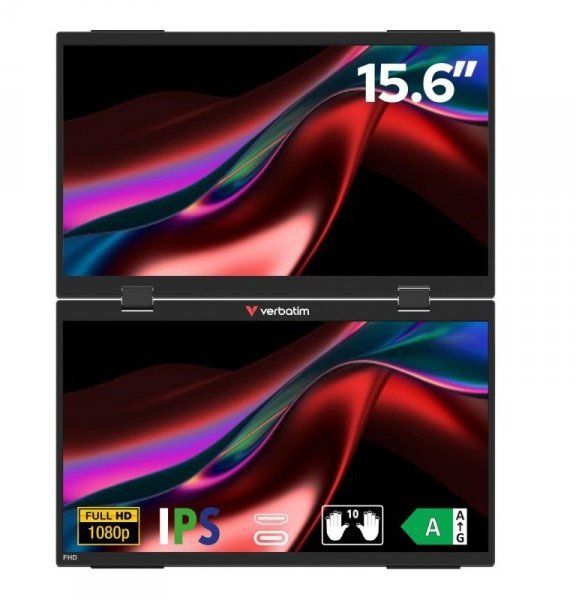 Verbatim Verbatim Dual Portable Monitor 15